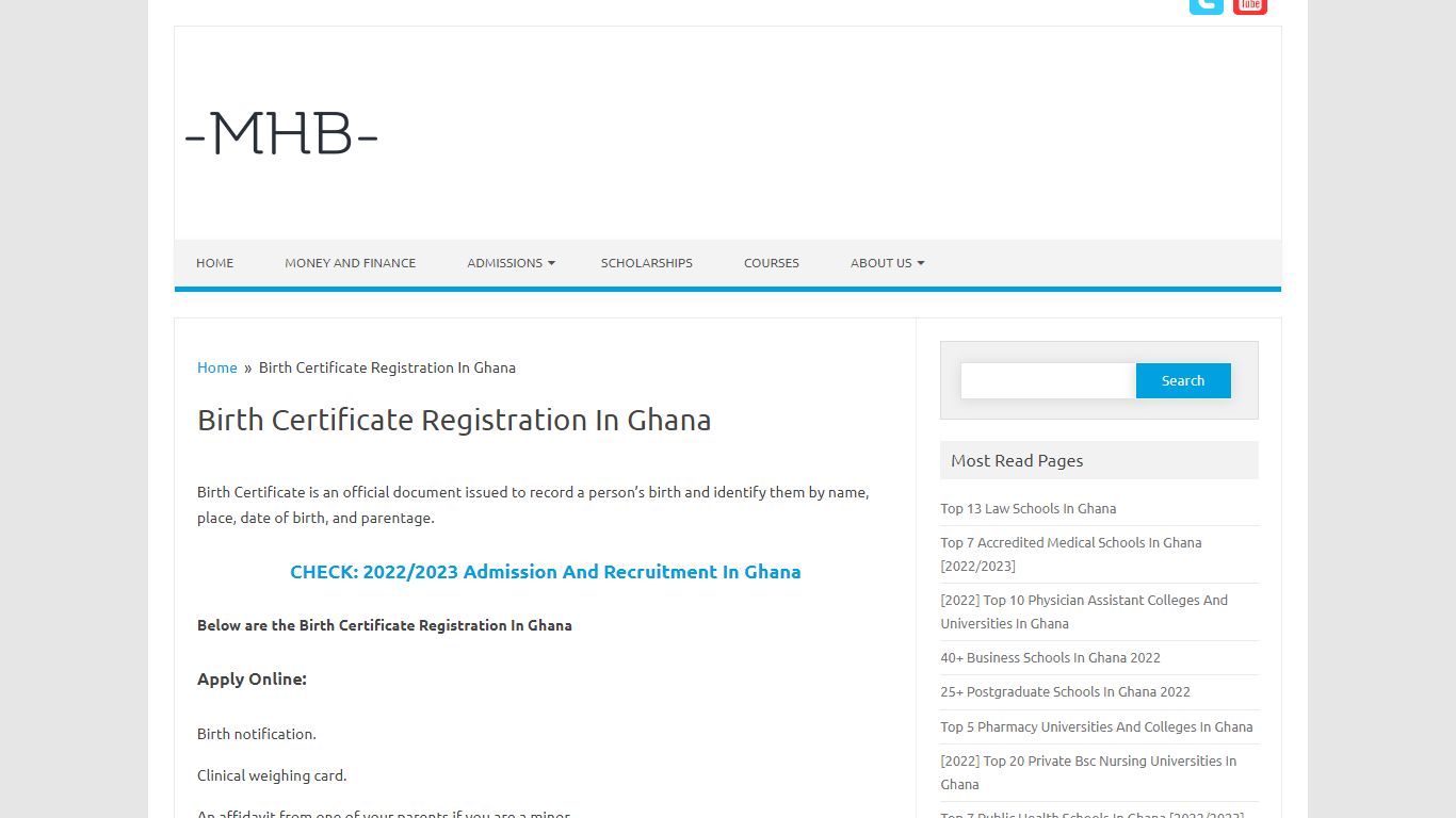 Birth Certificate Registration In Ghana - 2022/2023